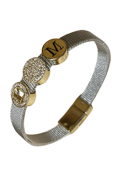 HALO - dual metal magnetic snap mom charm bracelet (priced per item)