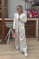 Satin blazer and pant