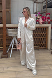 Satin blazer and pant