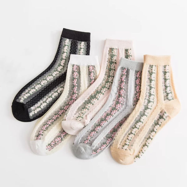 Floral Women Socks